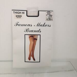 Vintage NIP Famous Makers Day sheer Thigh Hi Nude